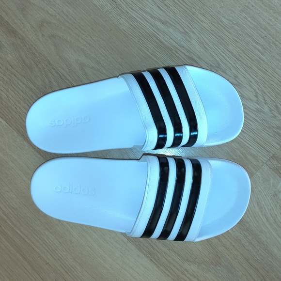 Adidas Adilette Shower Slide 3-Stripes Core Black Slip On Sandals US 9 main image 7